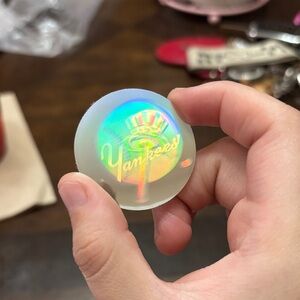 Holographic Yankees Logo Sticker